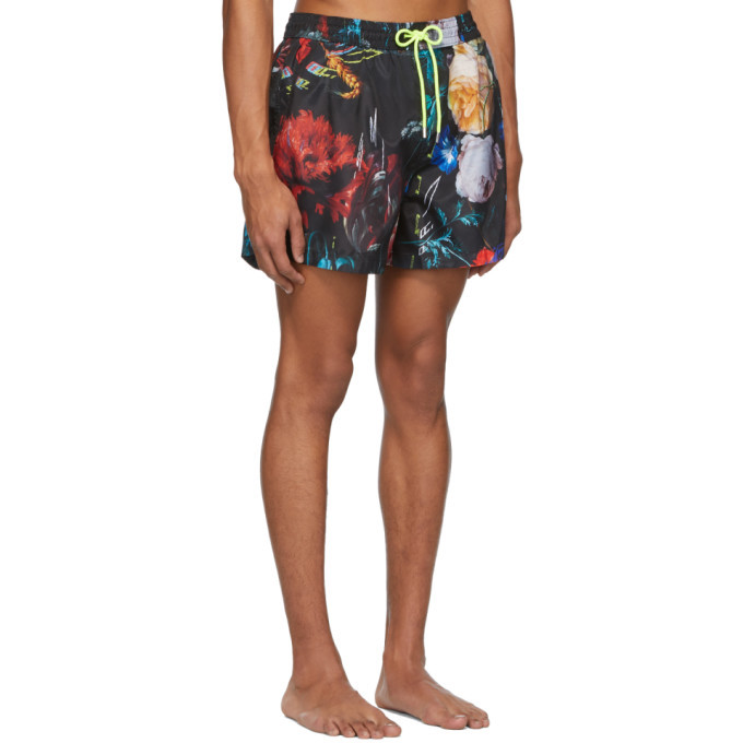 Paul Smith Black Floral Classic Swimsuit Paul Smith