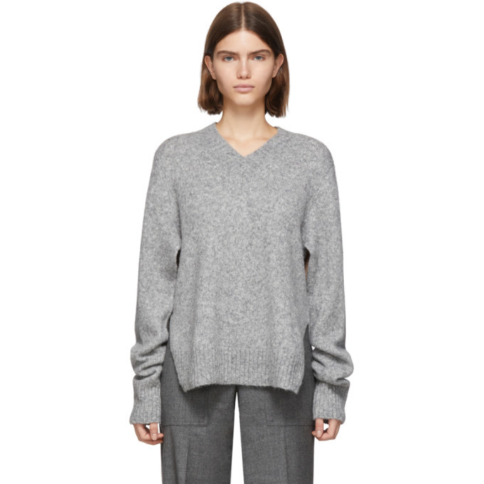 helmut lang grey sweater