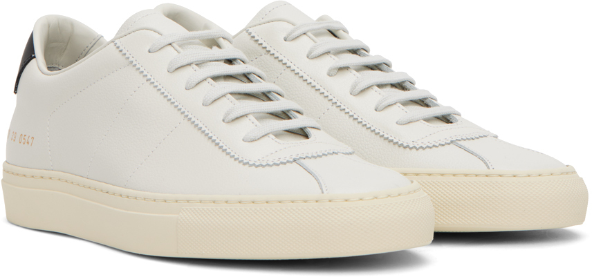 Common Projects White & Black Tennis 77 Sneakers Common Projects