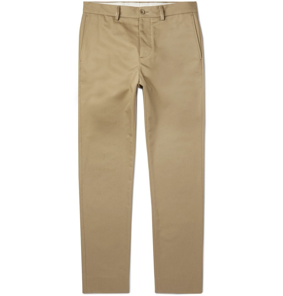 Slim-Fit Vinyl-Trimmed Cotton-Twill 