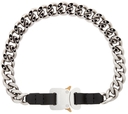 1017 ALYX 9SM Silver Chain & Leather Buckle Necklace