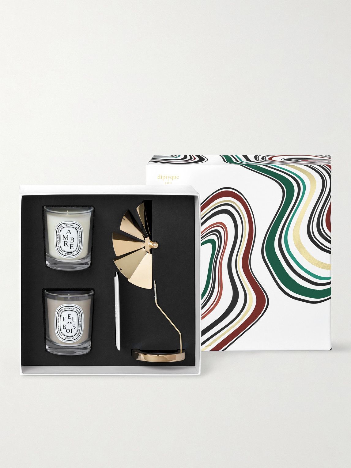 Diptyque Christmas Scented Candle and Carousel Set, 2 x 70g Diptyque