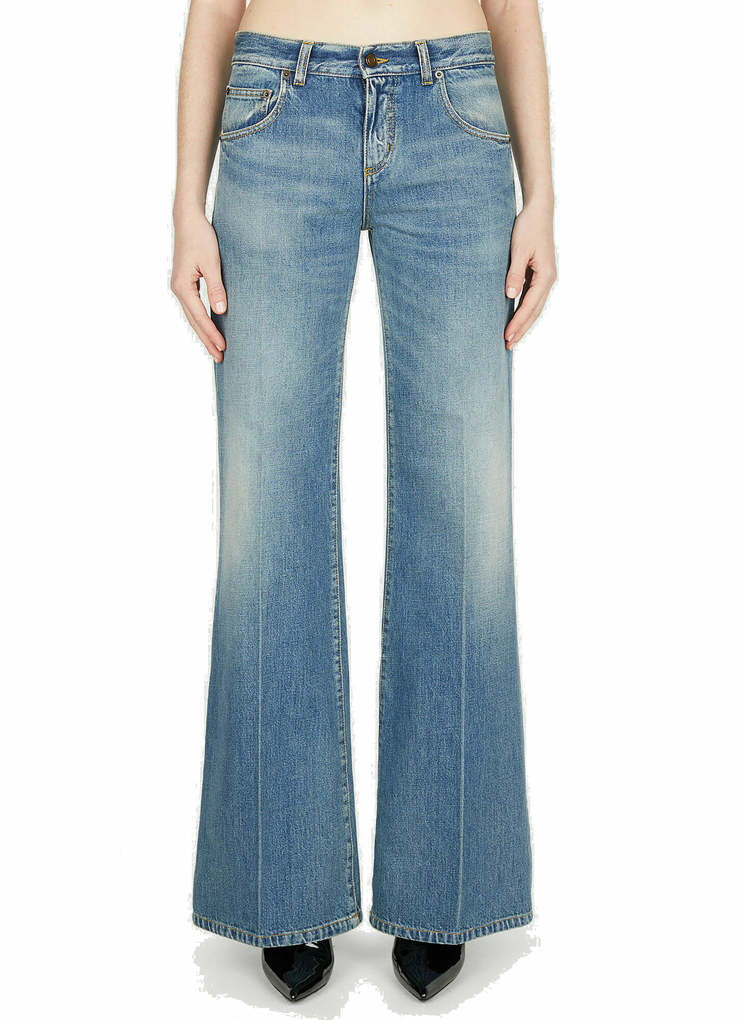 Boyfriend Jeans in Blue Saint Laurent