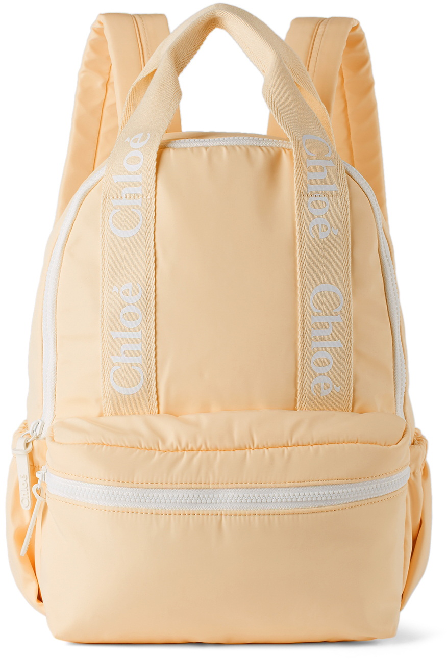 Chloé Kids Pink Canvas Backpack