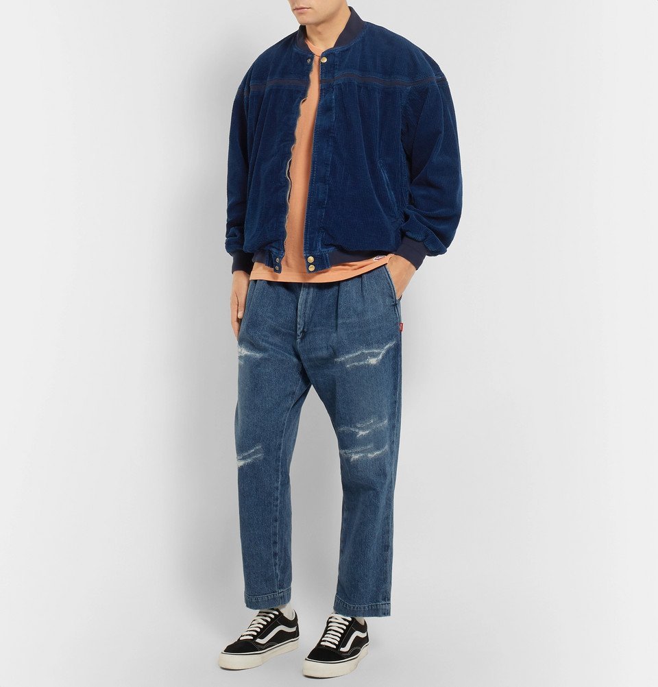 Beams - Cotton-Corduroy Bomber Jacket 