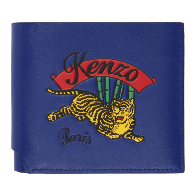 Kenzo Blue Bifold Wallet Kenzo