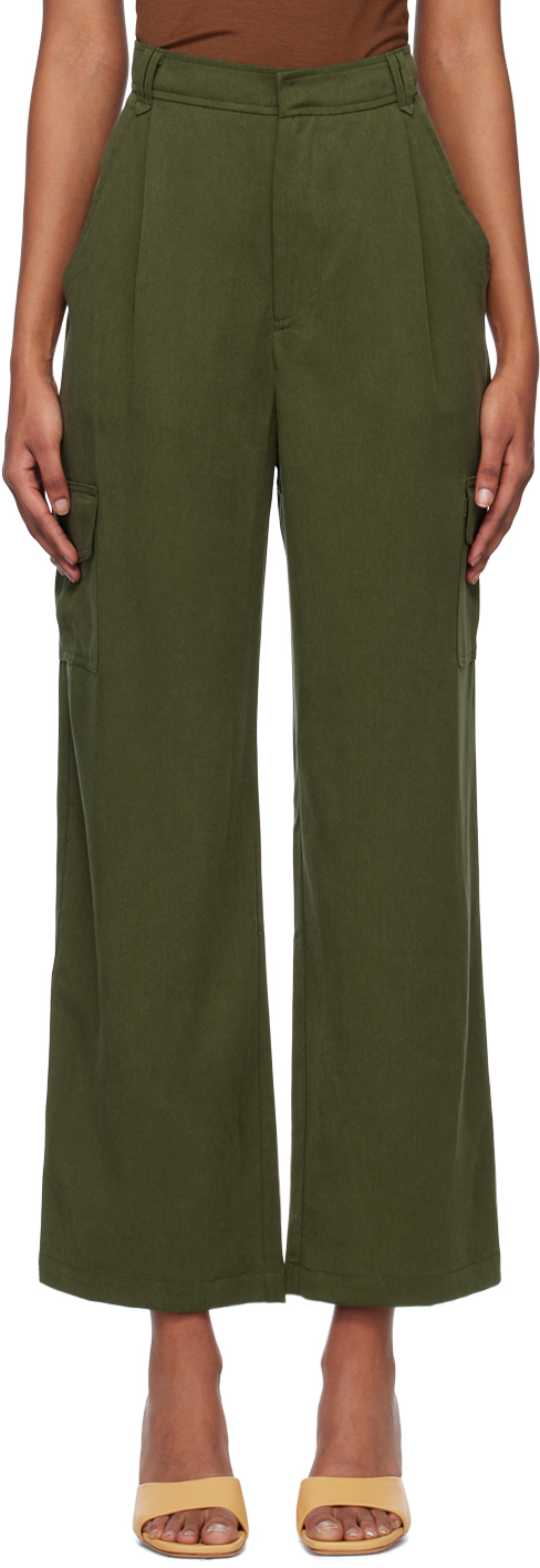 Photo: Reformation Green Jackson Trousers