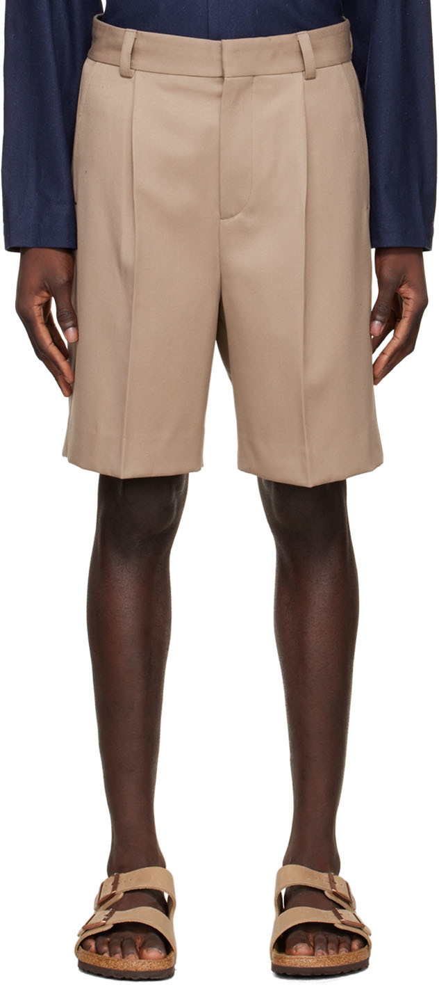 Another Aspect Brown Wool Shorts ANOTHER ASPECT