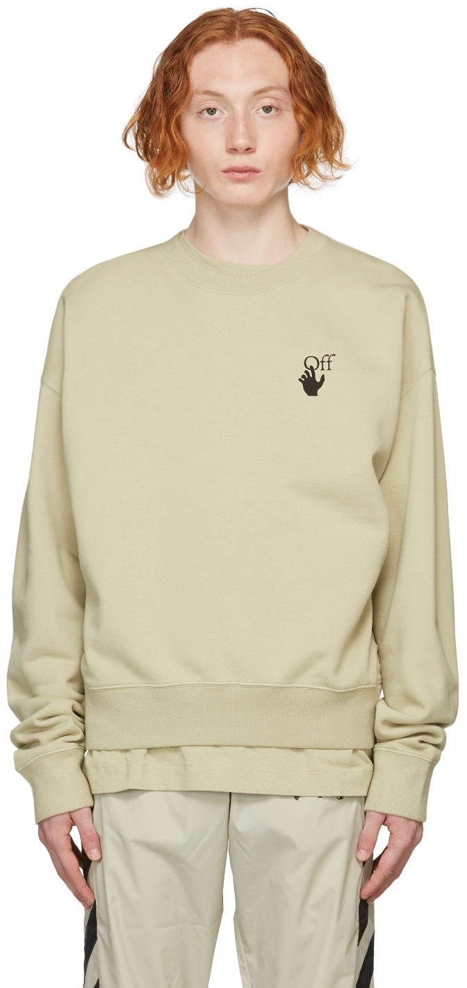 off white sweatshirt beige