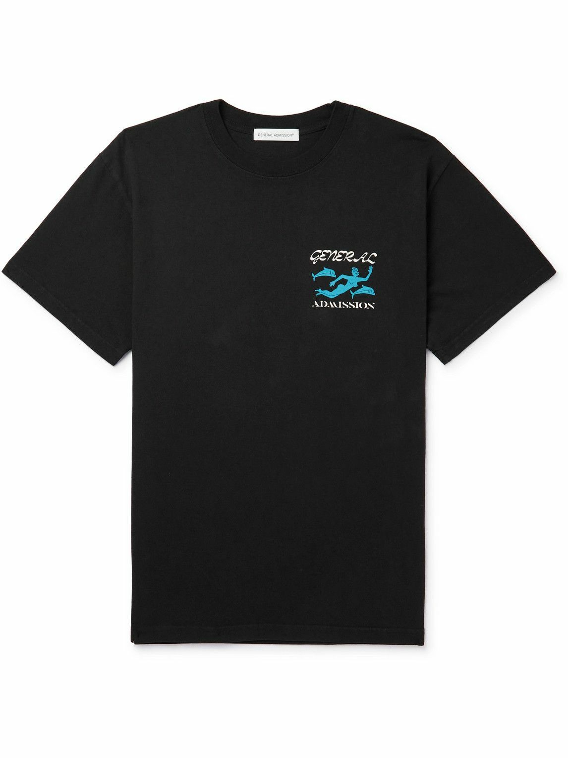 GENERAL ADMISSION - Logo-Print Cotton-Jersey T-Shirt - Black General ...
