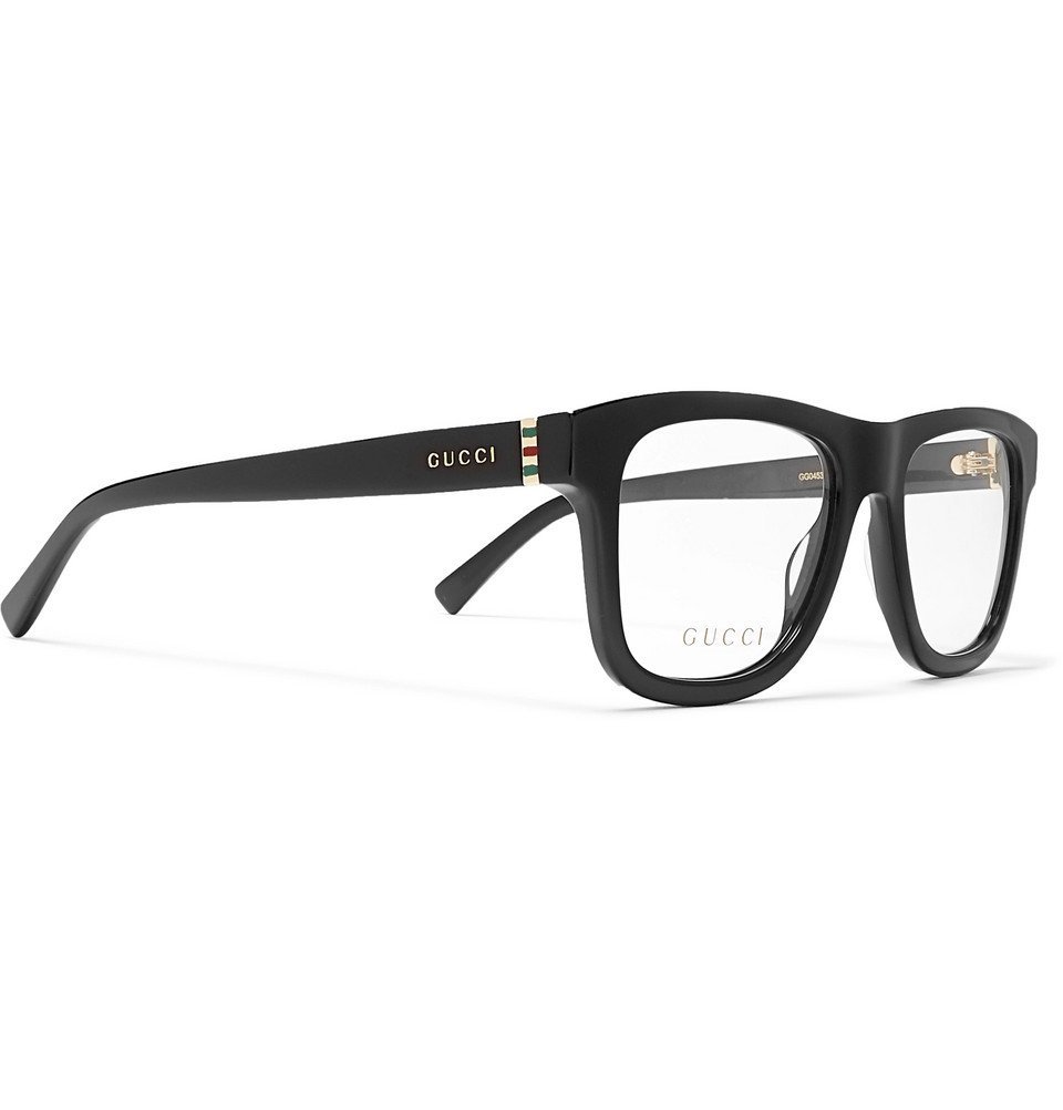 Gucci SquareFrame Acetate Optical Glasses Black Gucci