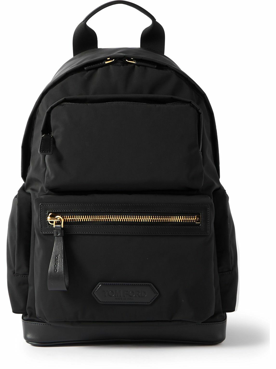 TOM FORD - Leather-Trimmed Nylon Backpack TOM FORD