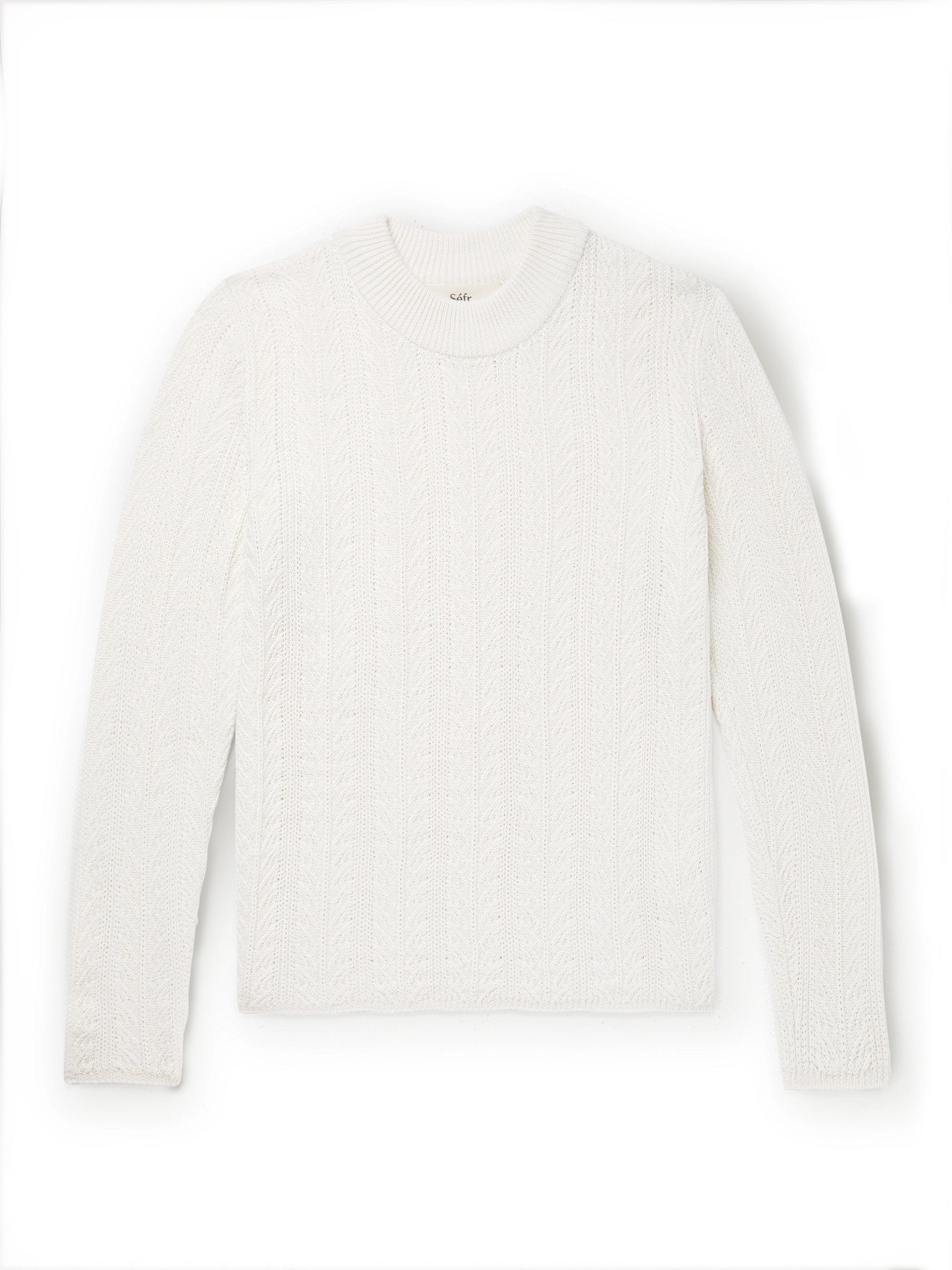 SÉFR - Rufus Merino Wool-Blend Sweater - White - S Séfr