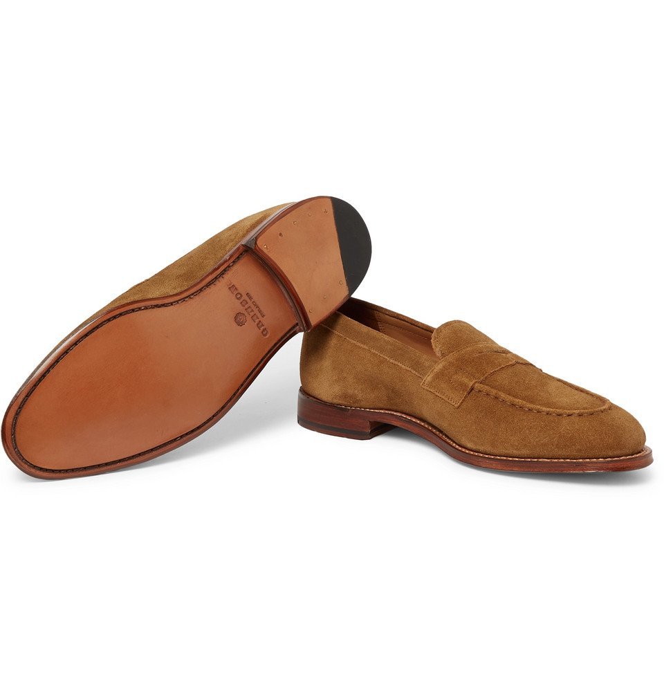 grenson suede loafers