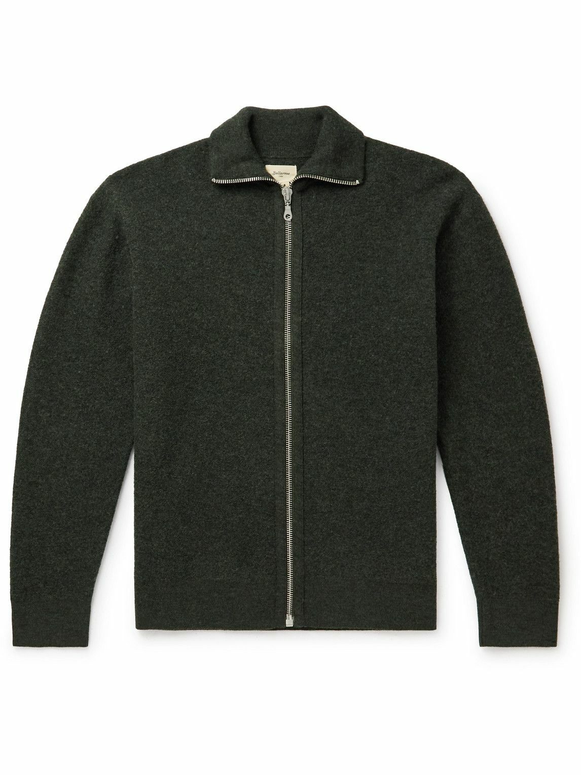 Bellerose Goims Wool ZipUp Cardigan Green Bellerose
