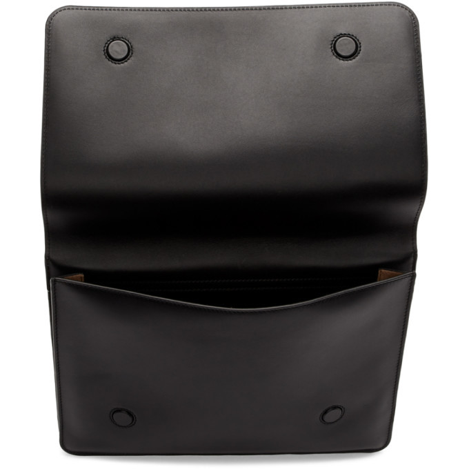 Loewe Black Gusset Flat Messenger Bag Loewe