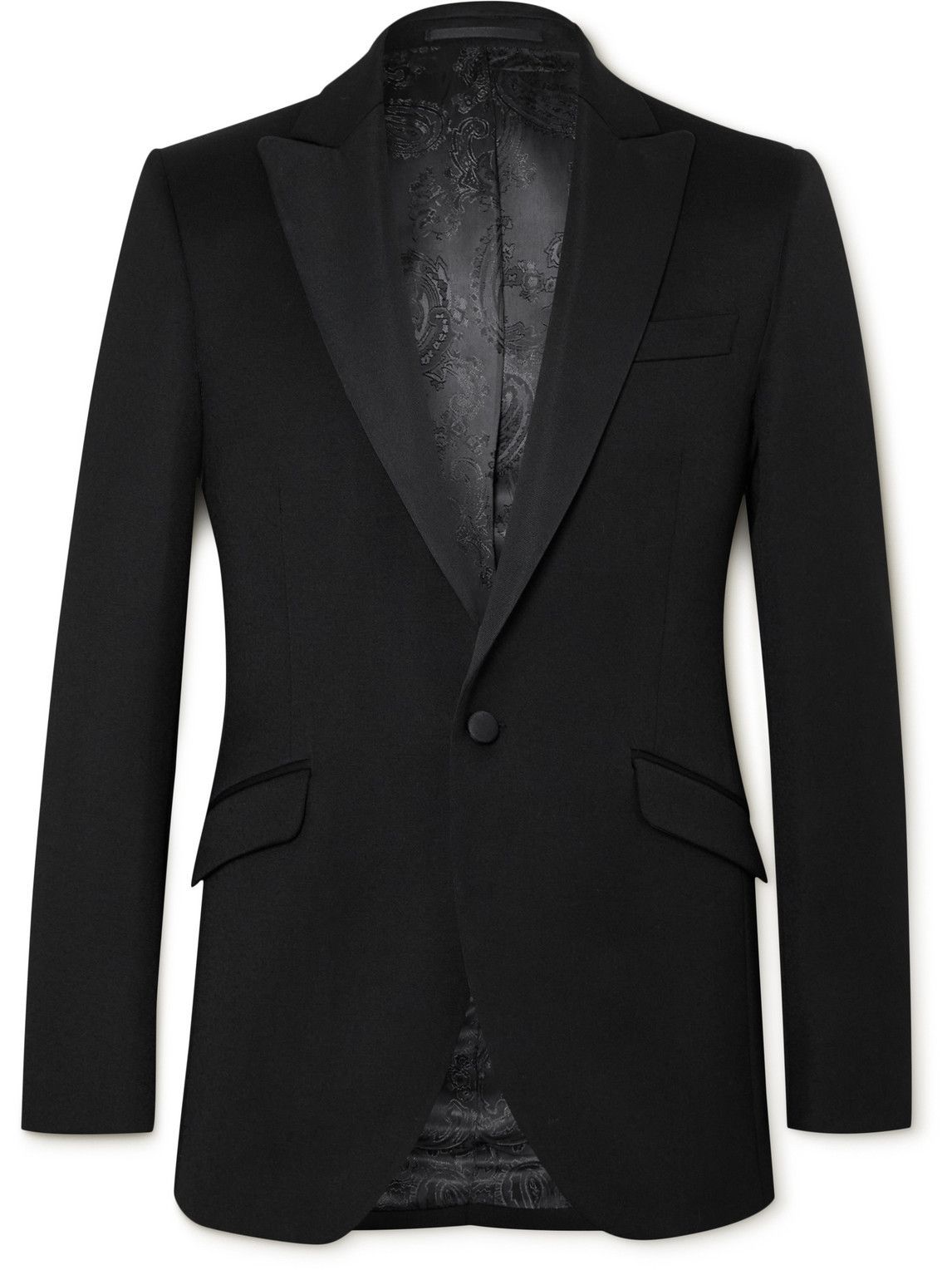 Favourbrook Hampton SlimFit GrosgrainTrimmed Wool Tuxedo Jacket