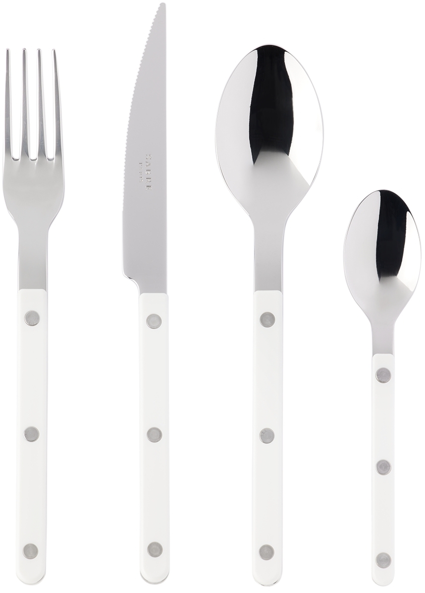 Sabre White Bistrot Brilliant Flatware Set, 4 pcs Sabre