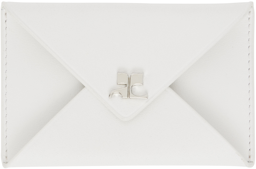 Courrèges White Envelope Card Holder Courreges
