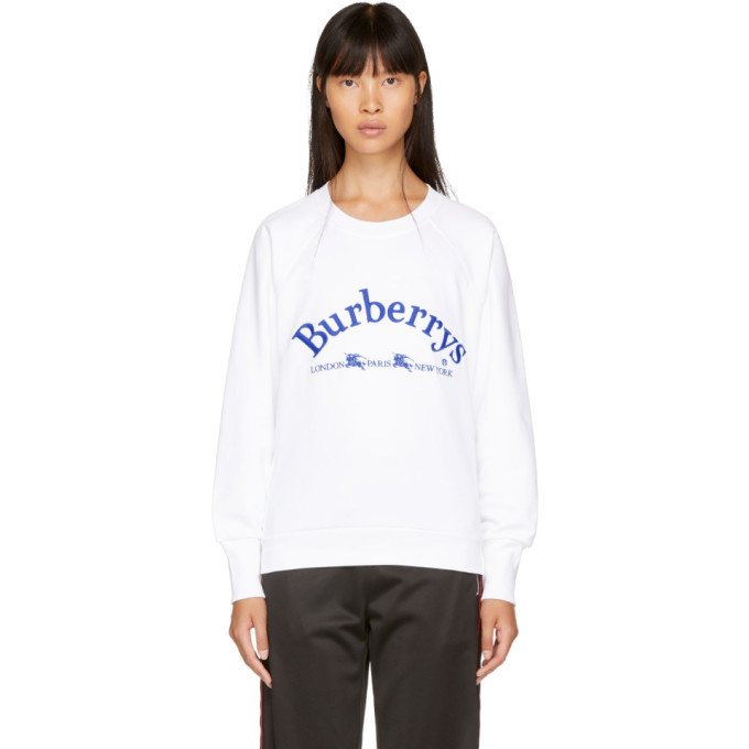 white burberry sweatshirt
