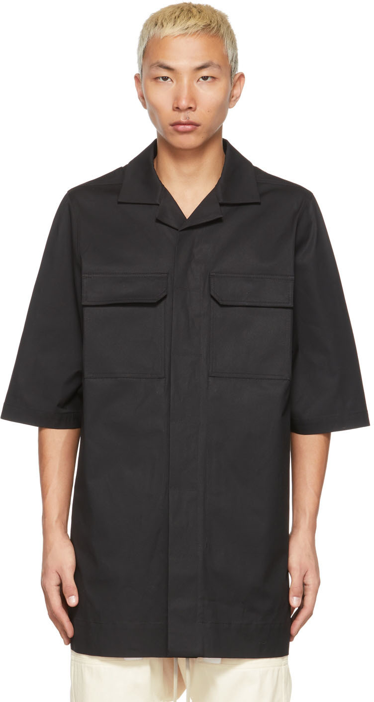 Rick Owens Black Magnum Shirt Rick Owens