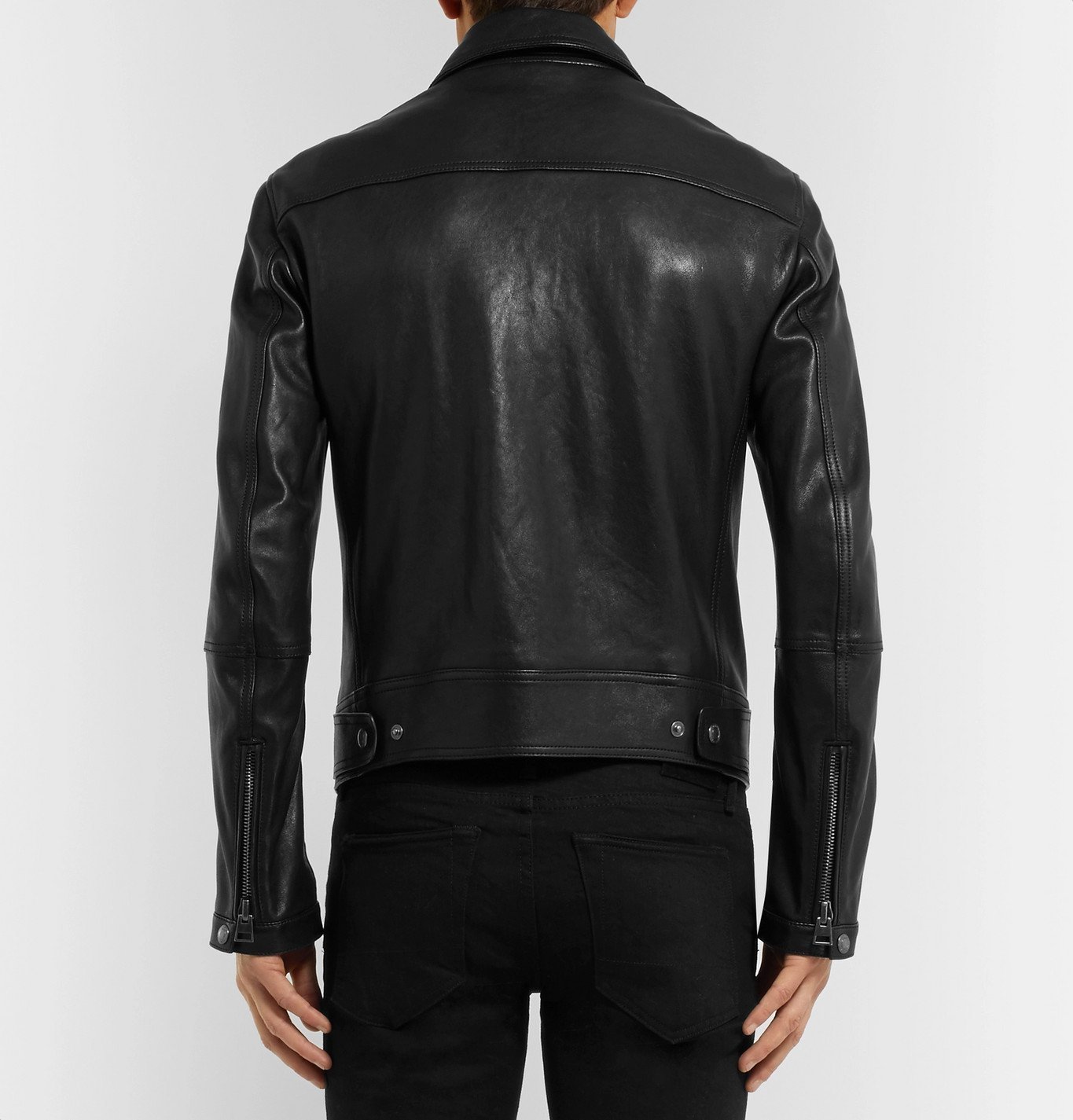 TOM FORD - Slim-Fit Leather Blouson Jacket - Black TOM FORD
