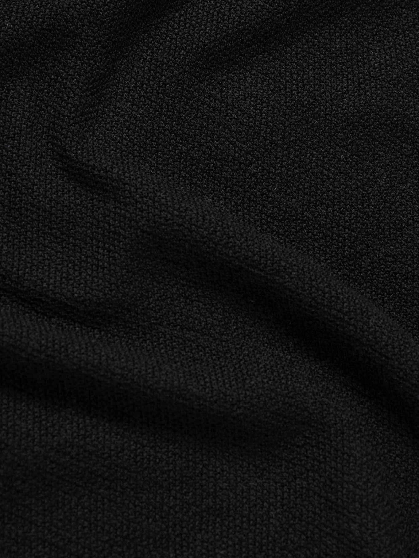 Aspesi - Textured Wool Polo Shirt - Black Aspesi