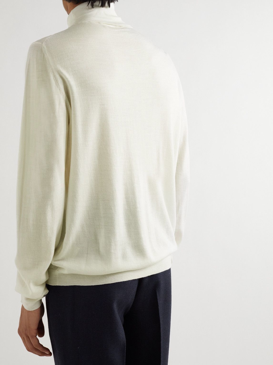 Giuliva Heritage - Vanni Virgin Wool Rollneck Sweater - Neutrals ...