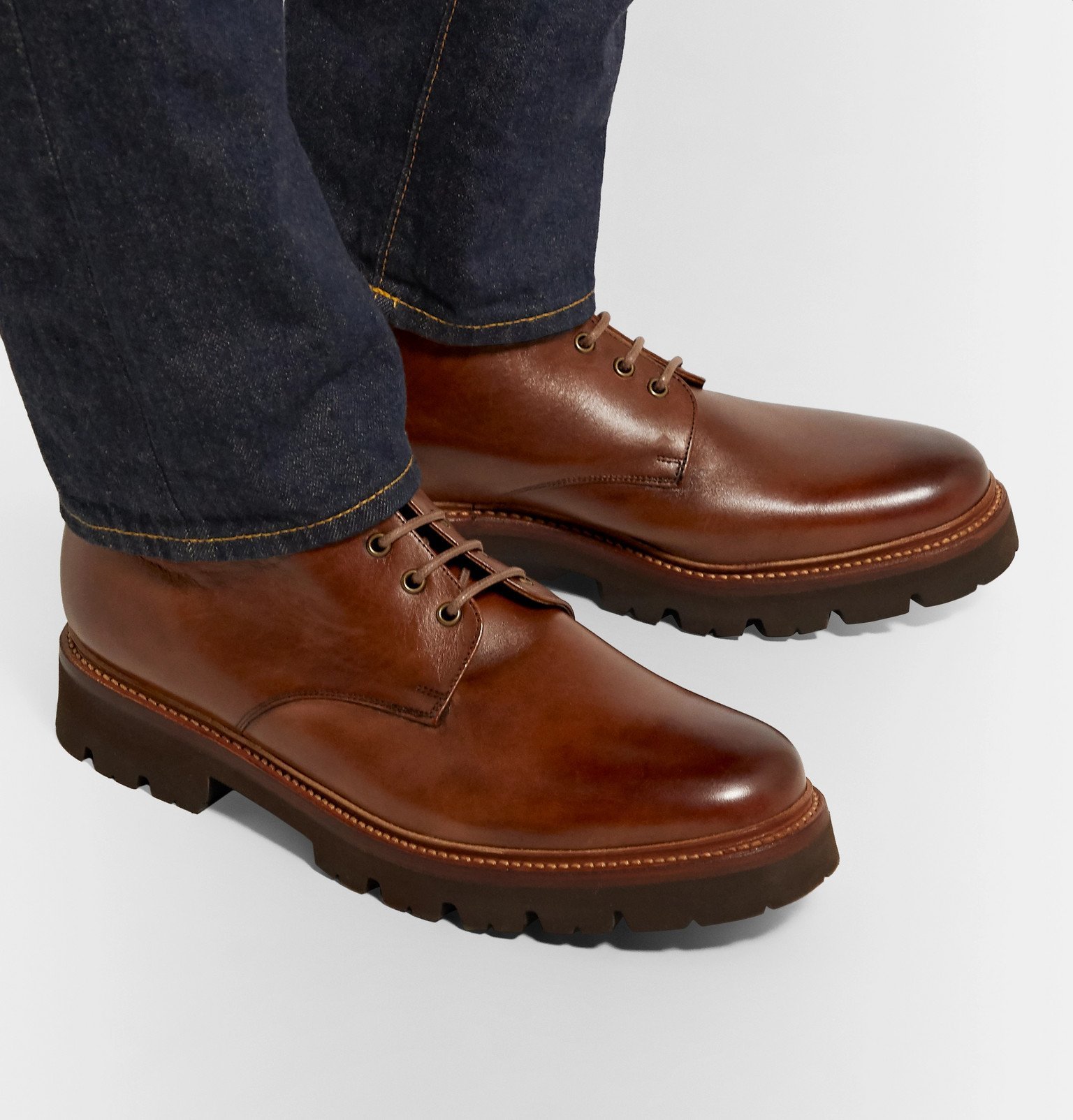 Grenson - Hadley Leather Boots - Brown Grenson