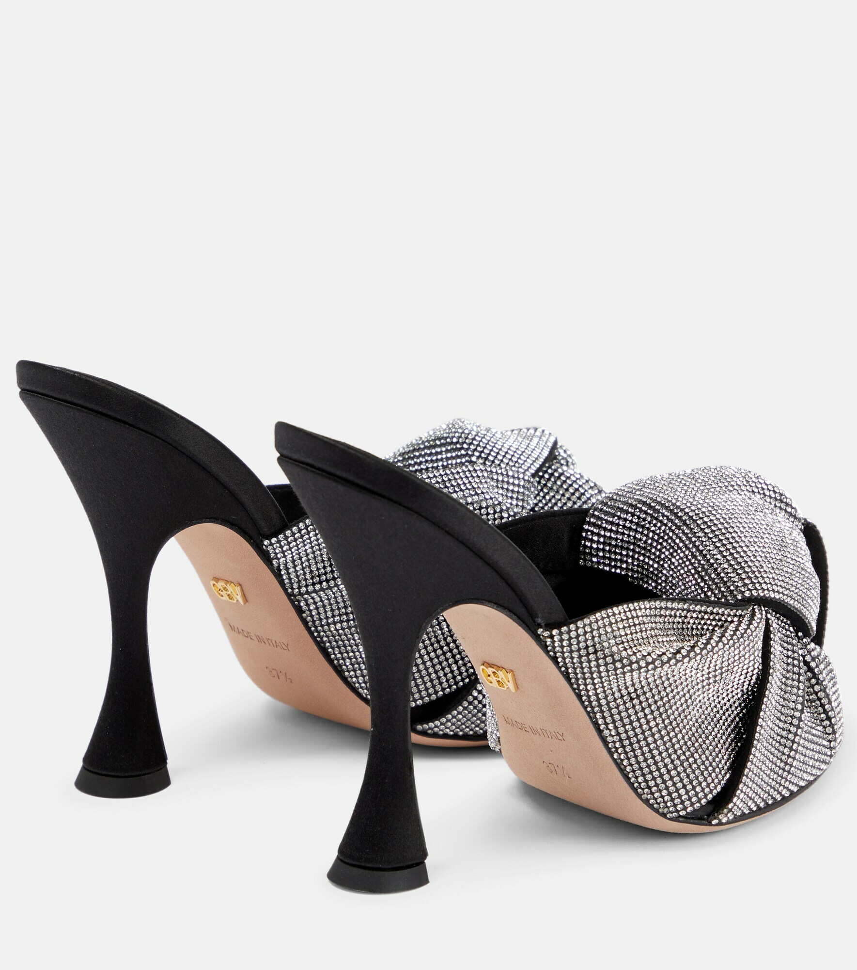 Giambattista Valli - Crystal-embellished satin sandals Giambattista Valli