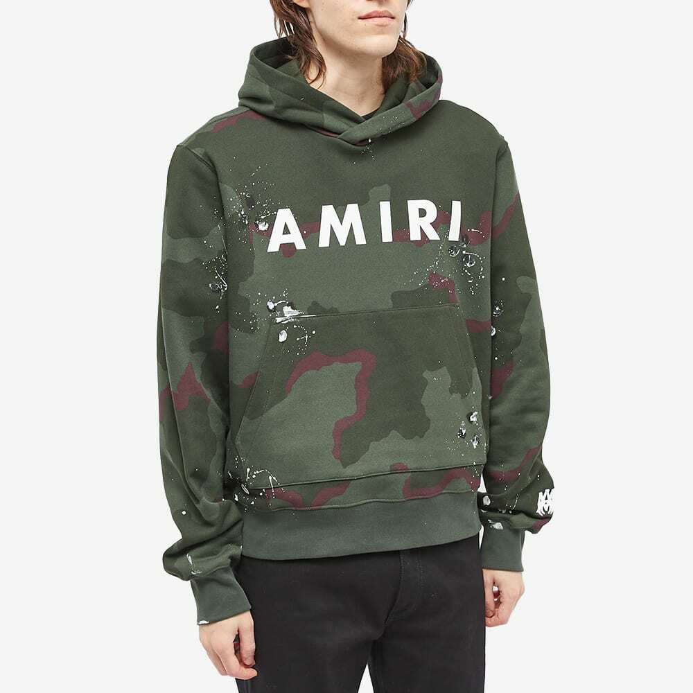 AMIRI Men's Army Logo Hoody in Camo Amiri