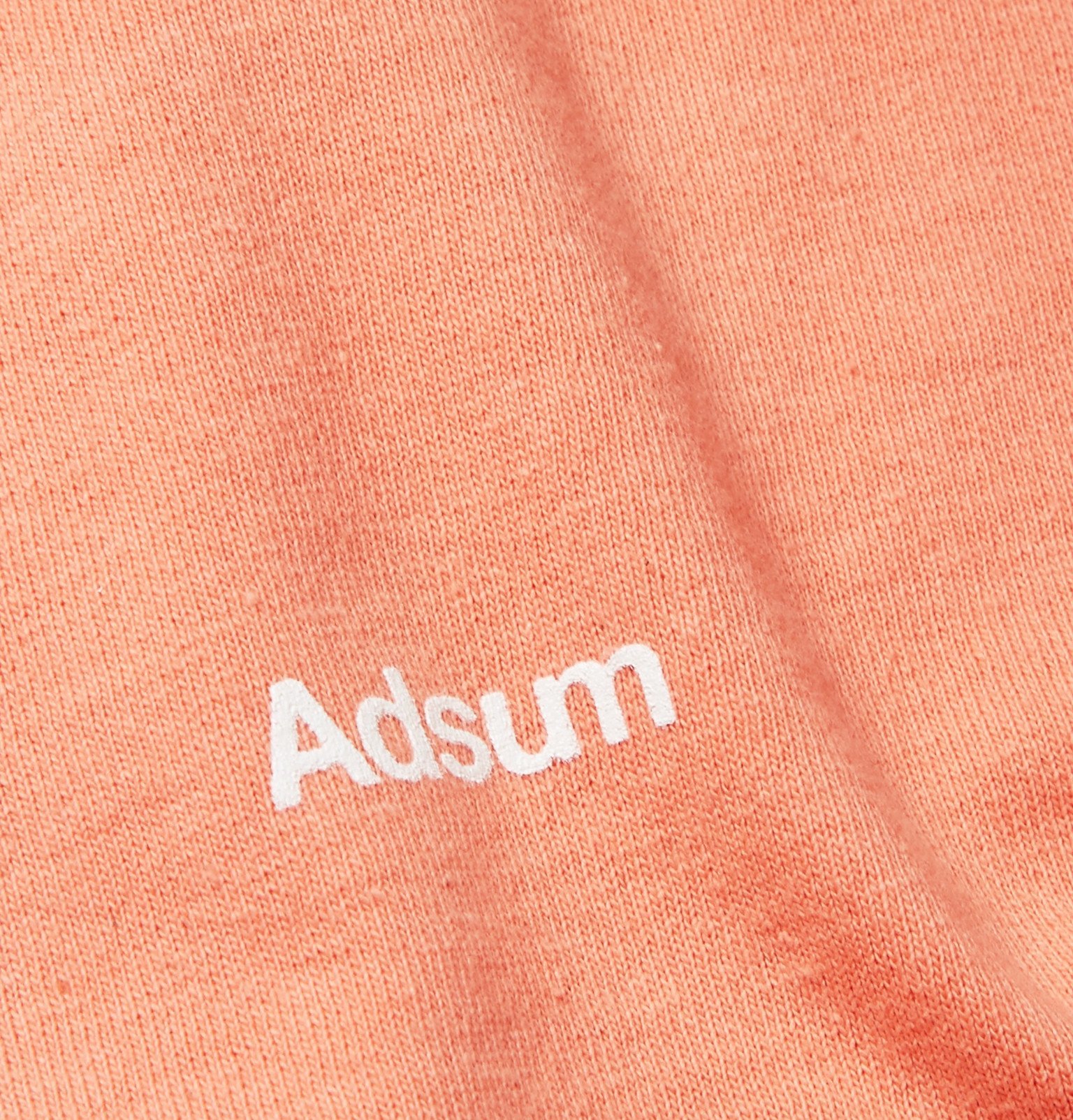 Adsum - Logo-Print Cotton-Jersey T-Shirt - Orange Adsum