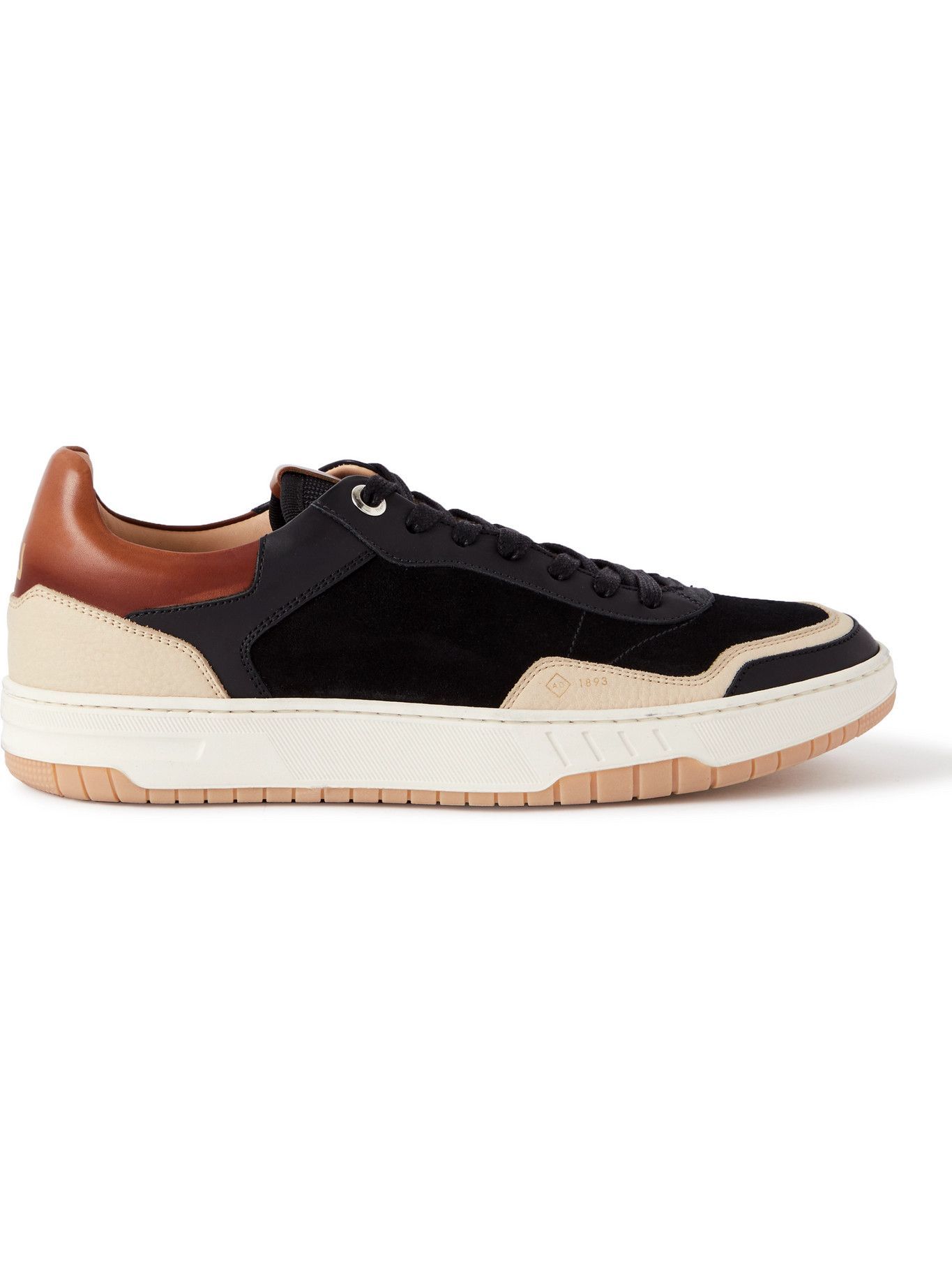 DUNHILL - Court Elite Lux Suede and Leather Sneakers - Black Dunhill