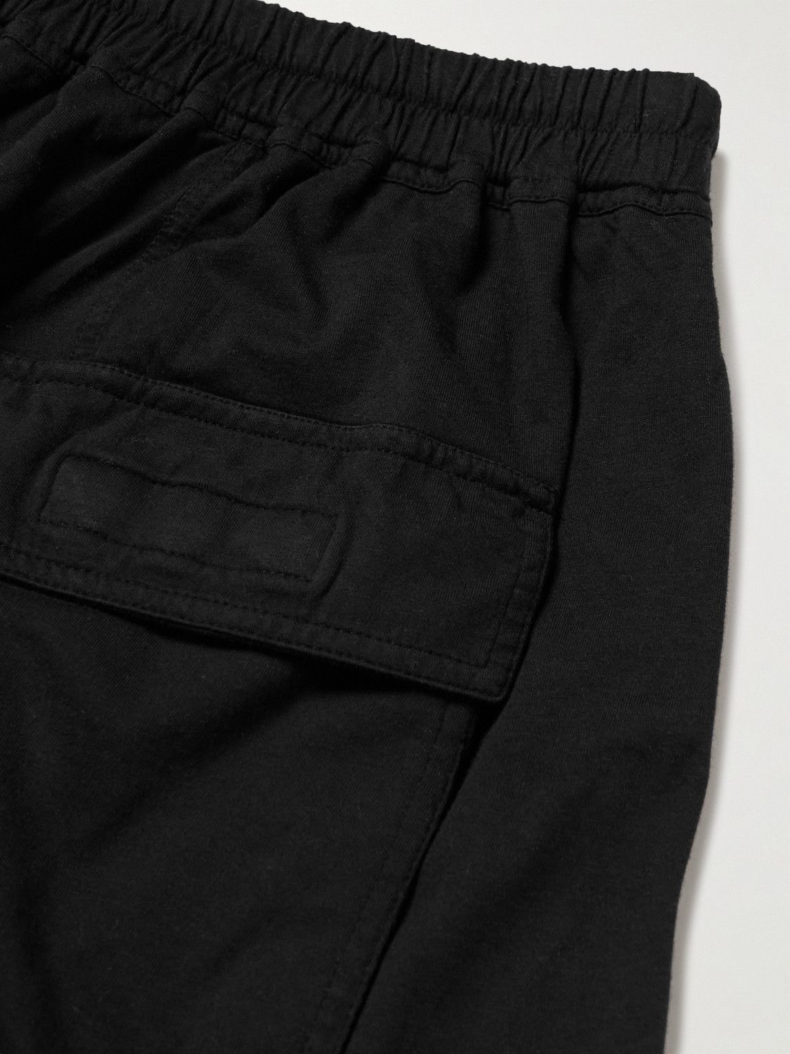 Rick Owens - Pods Organic Cotton-Jersey Drawstring Shorts - Black