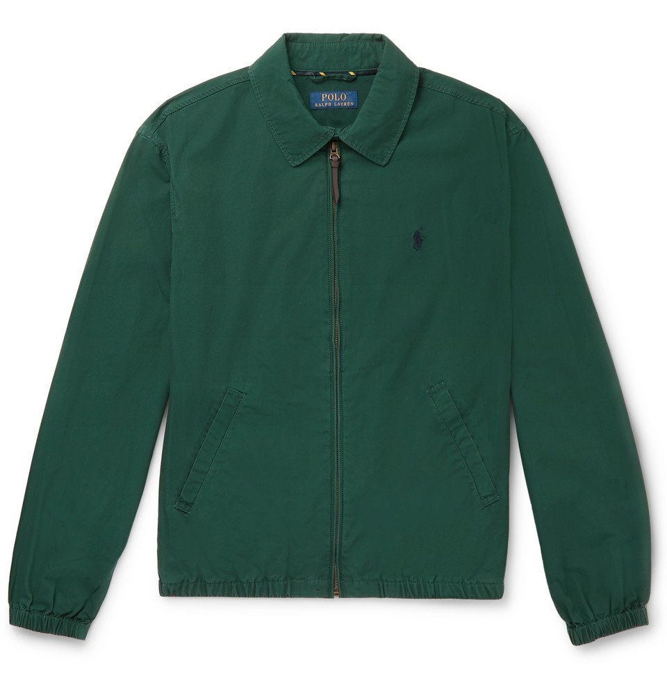 green polo jacket