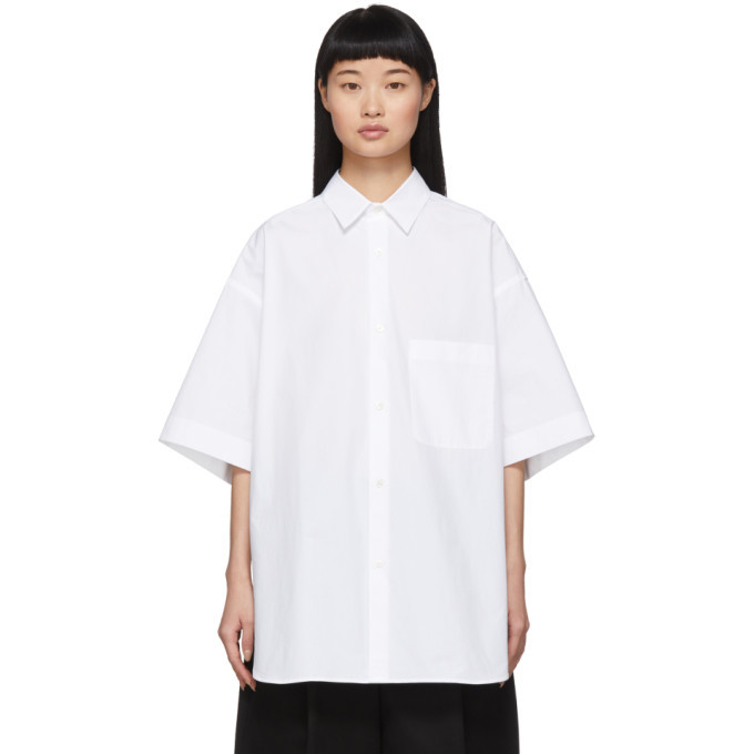 Studio Nicholson White Oversized Rocha Shirt Studio Nicholson