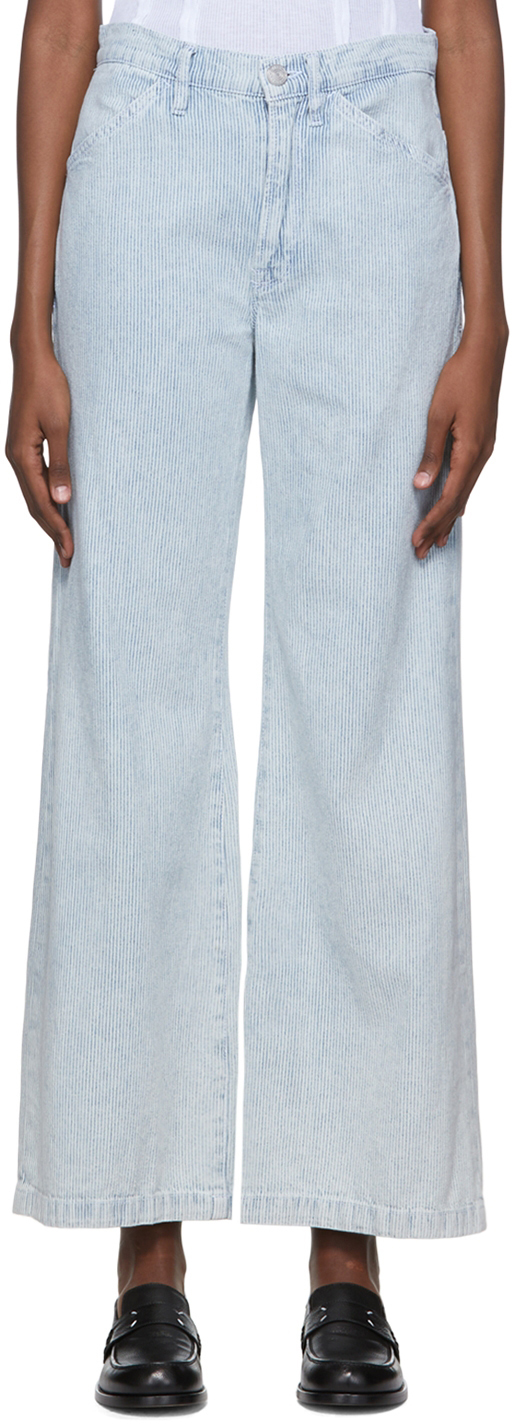 Frame Blue 'Le Baggy Palazzo' Wide-Leg Jeans Frame Denim