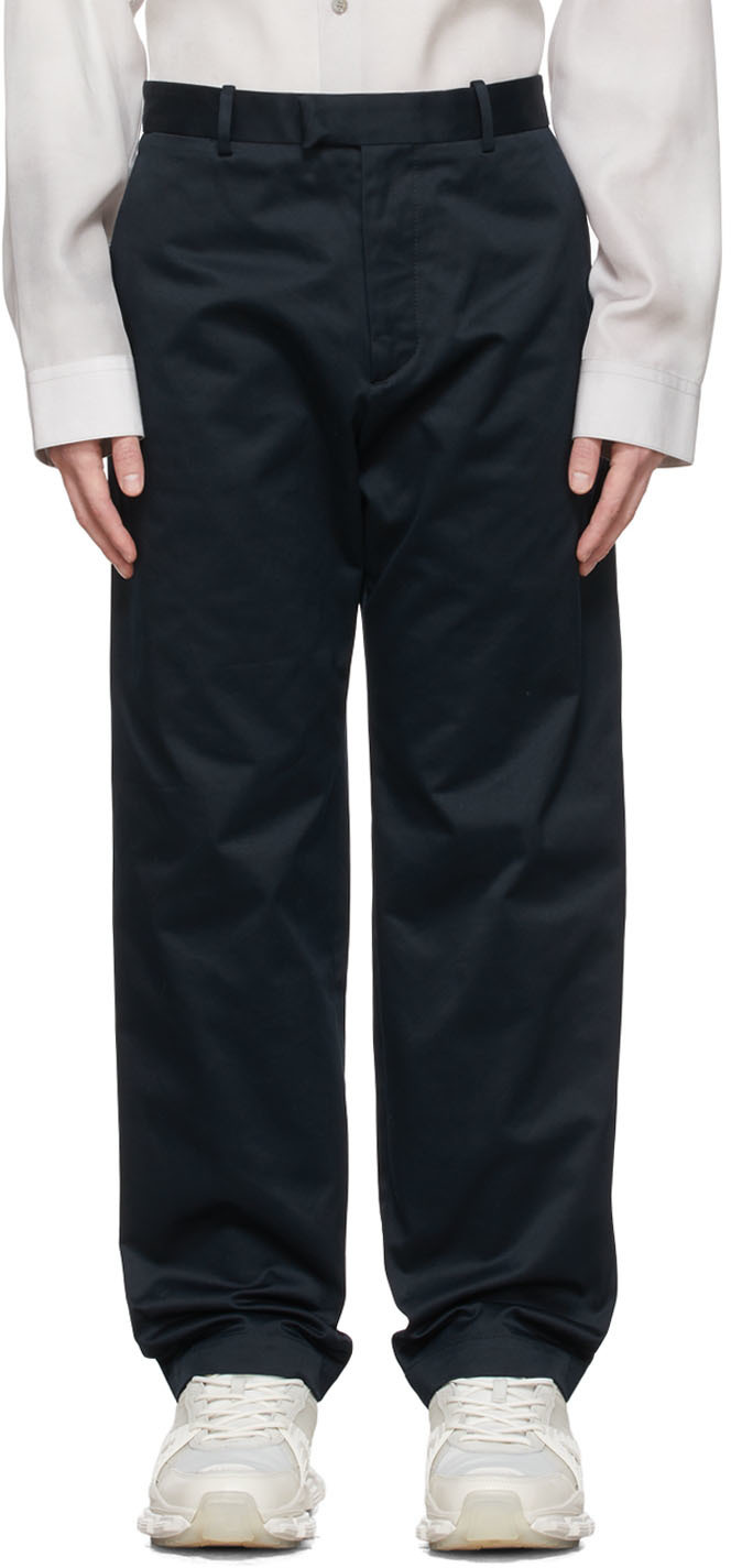OAMC Navy Cotton Trousers OAMC