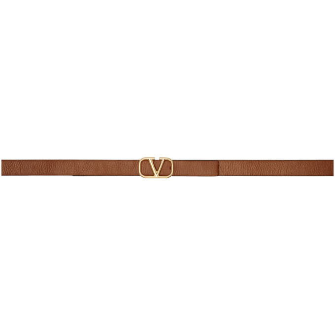 tan valentino belt