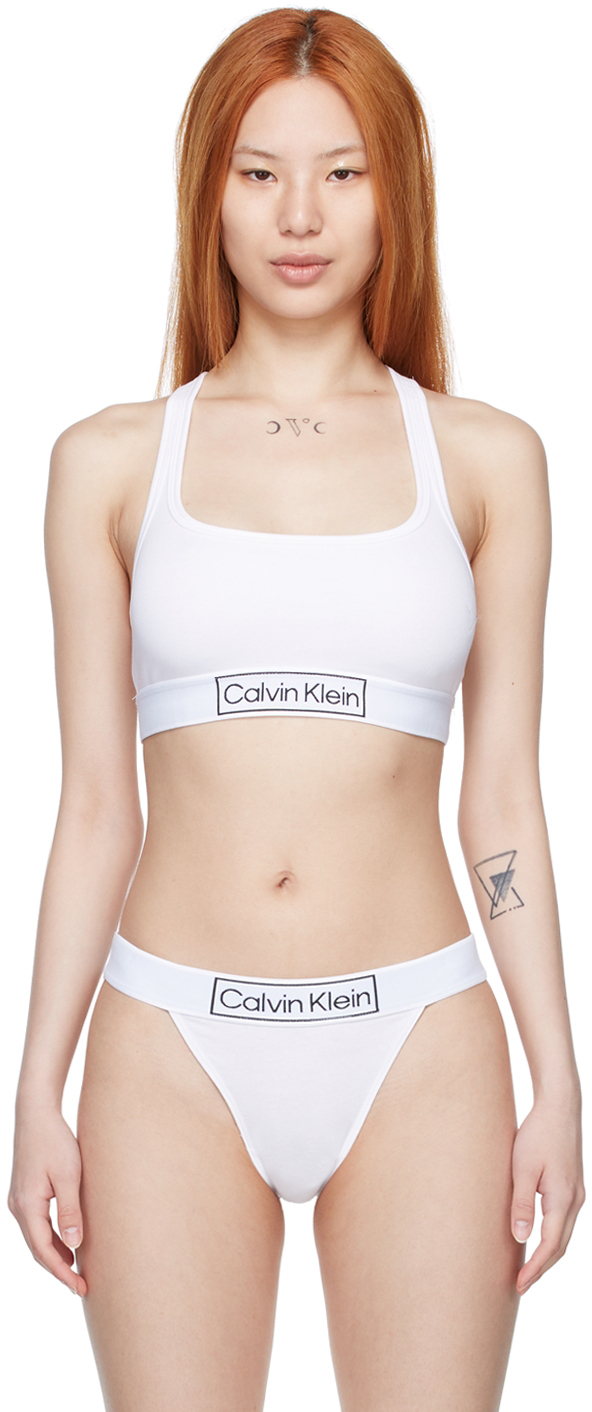 Photo: Calvin Klein Underwear White Cotton Bra