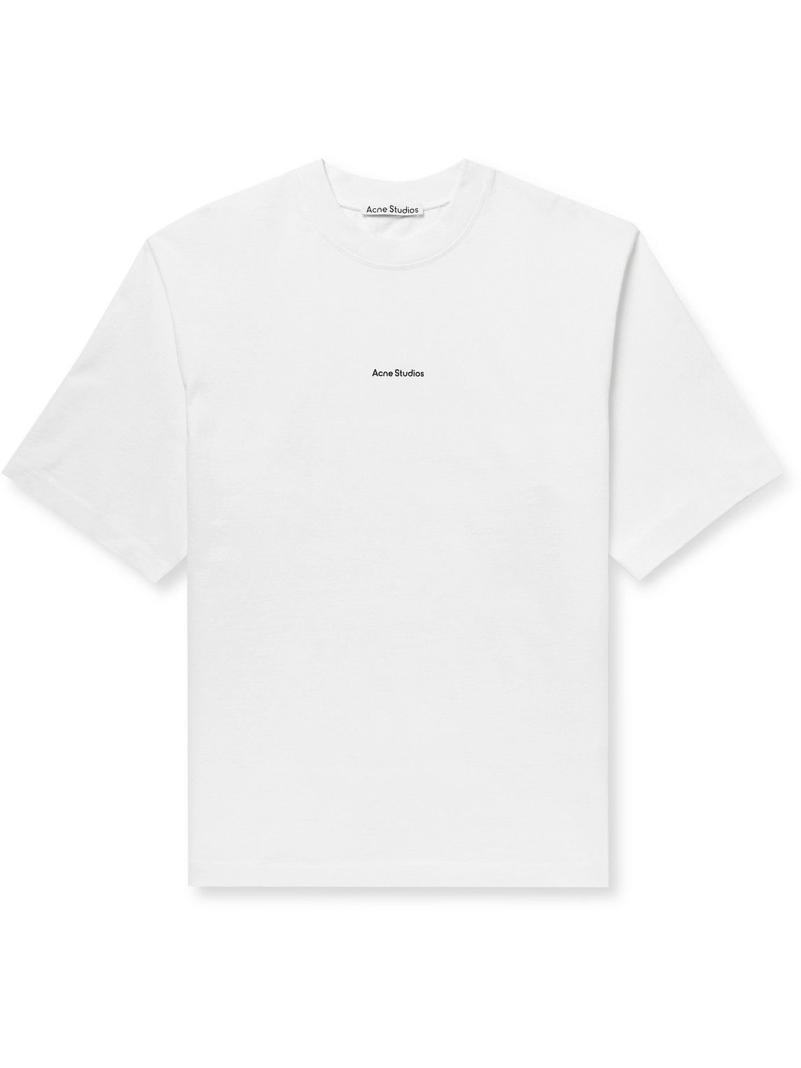 Acne Studios - Logo-Print Cotton-Jersey T-Shirt - White Acne Studios