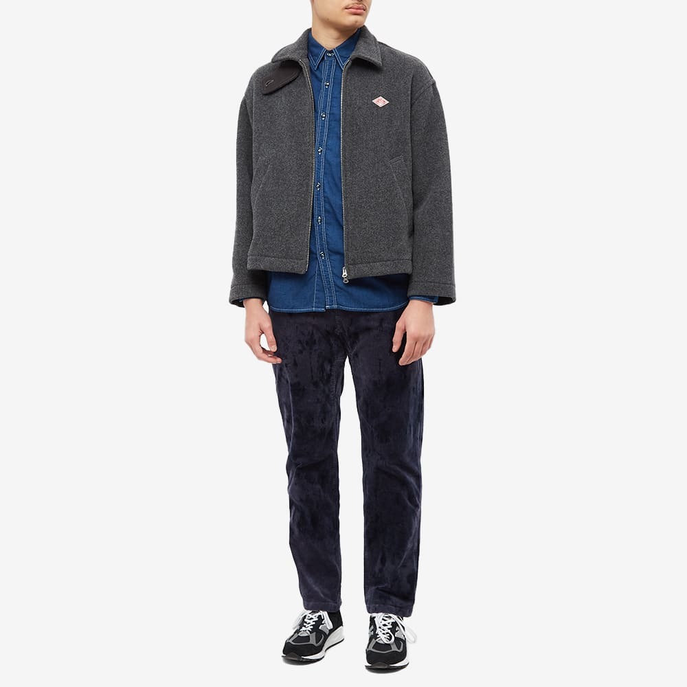 Danton Men's Wool Zip Jacket in Grey Danton