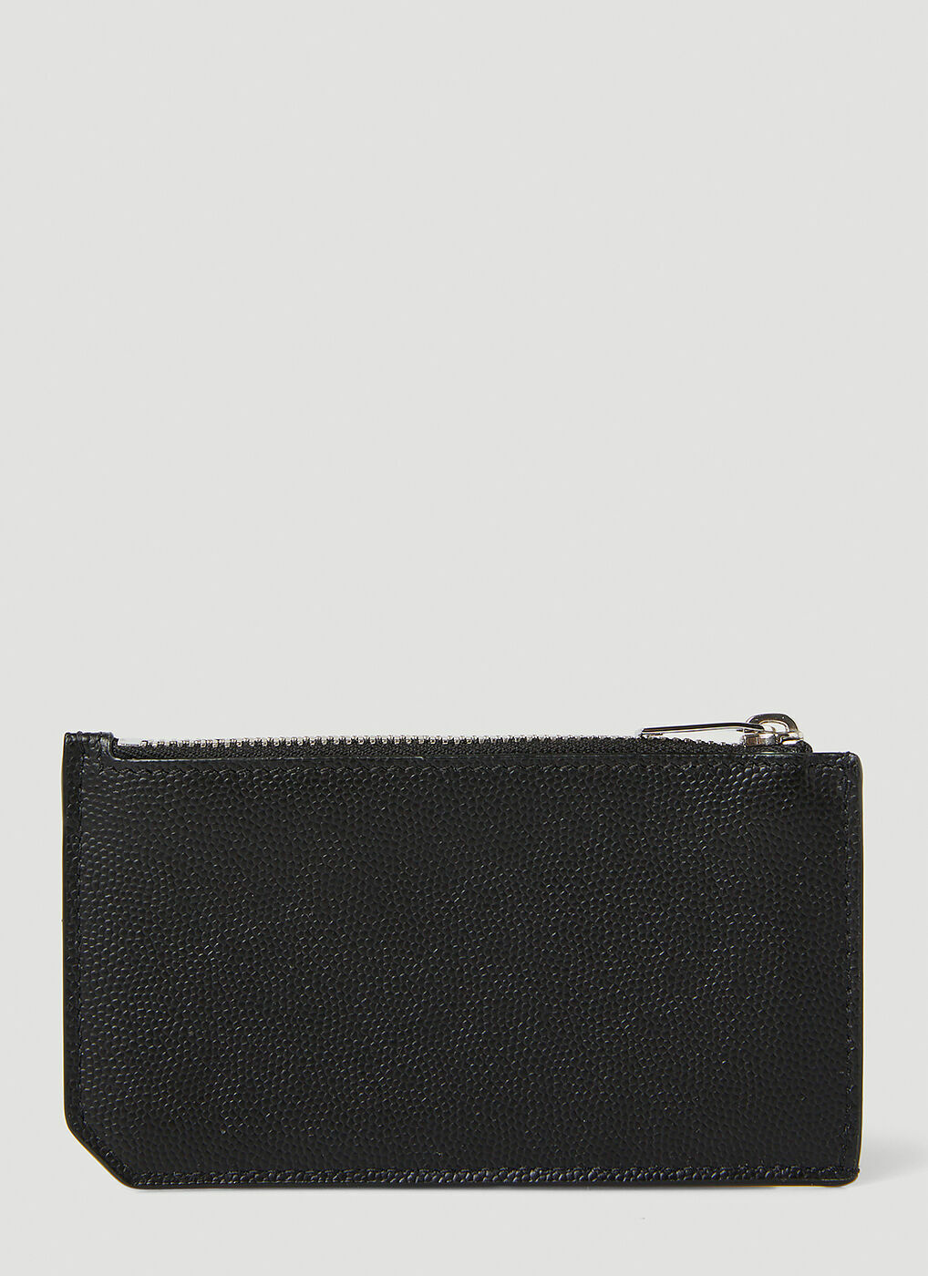 Zipped Card Case Wallet in Black Saint Laurent