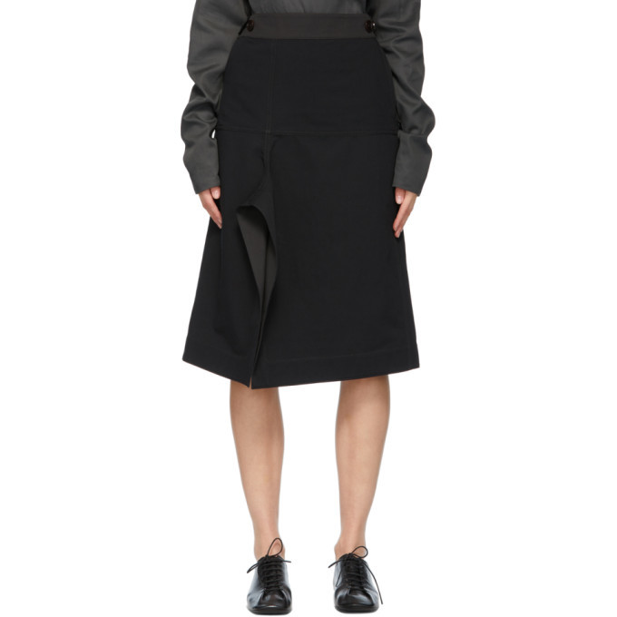 Lemaire Black Apron Skirt Lemaire