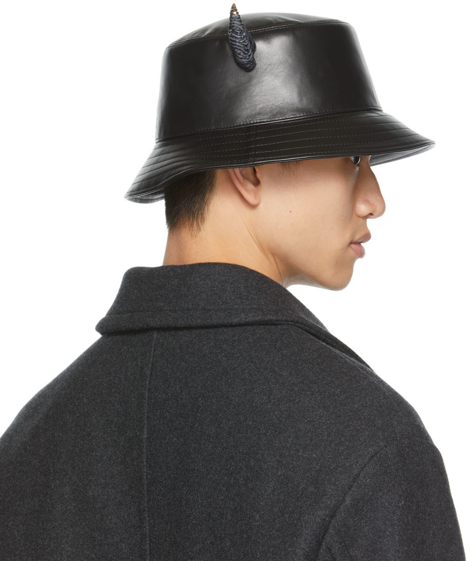 Givenchy Leather Horn Bucket Hat Givenchy
