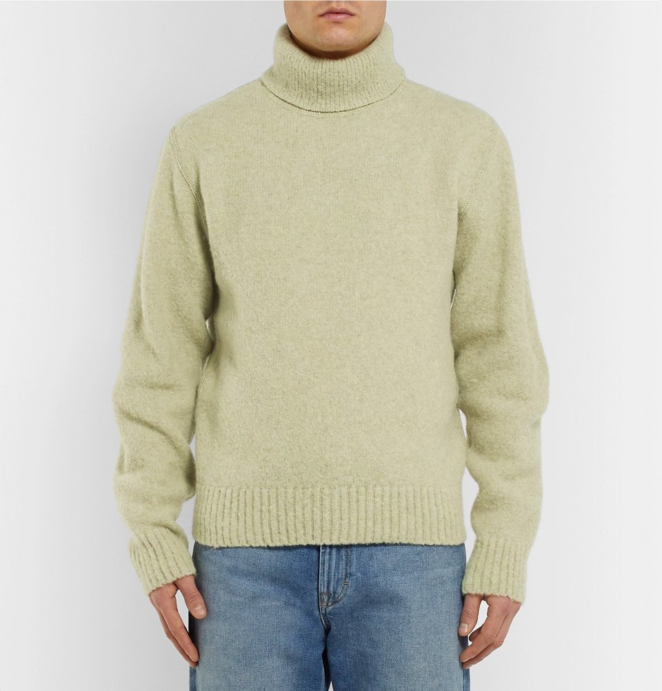 Our Legacy - Shetland Wool Rollneck Sweater - Men - Green Our Legacy