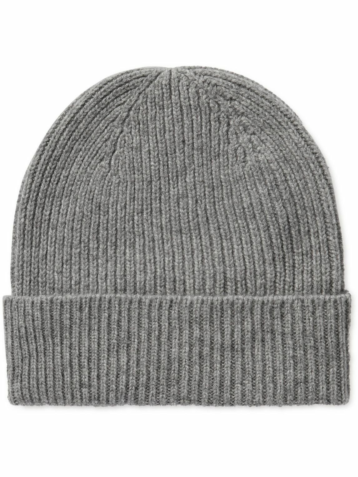 William Lockie - Ribbed Cashmere Beanie William Lockie