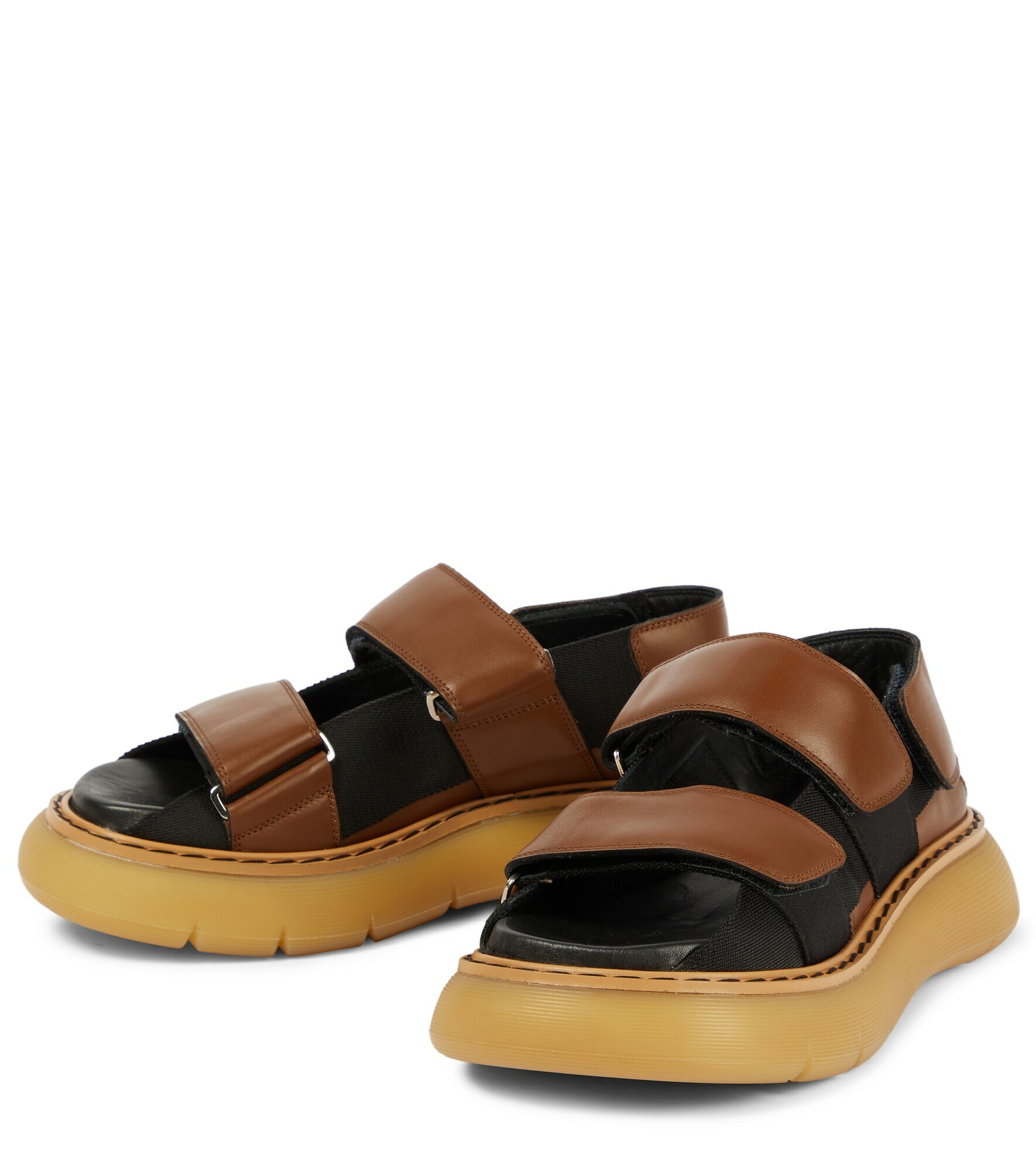 khaite monza suede sandals