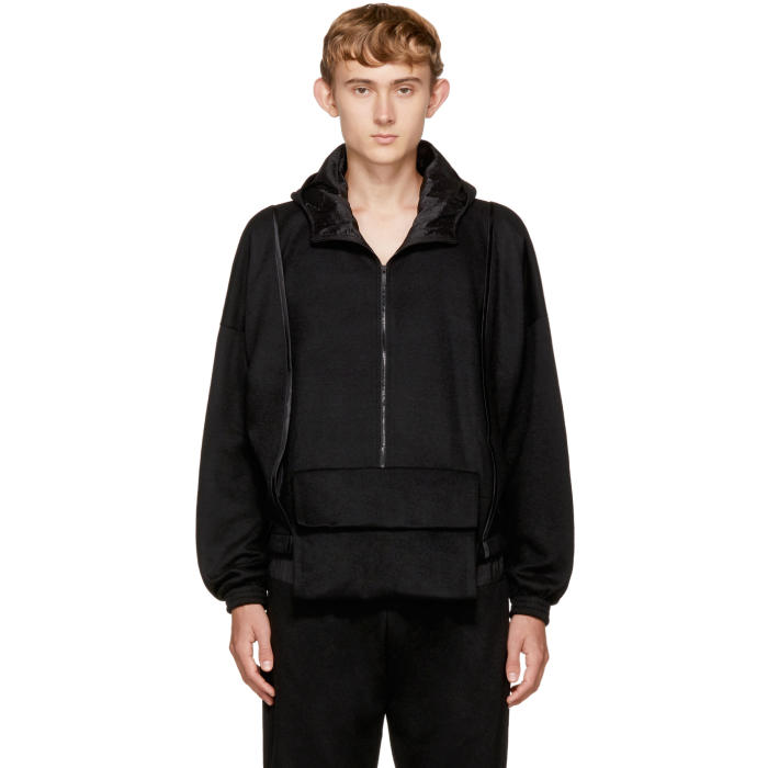 Cottweiler Black Overhead Cagoule Hoodie Cottweiler