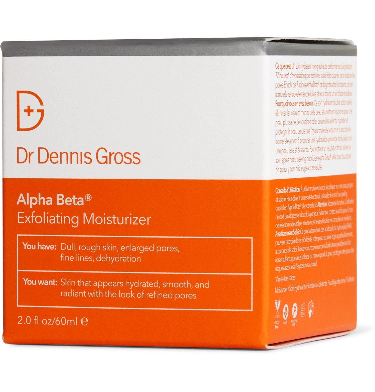 Dr Dennis Gross Skincare Alpha Beta Exfoliating Moisturizer 60ml Colorless Dr Dennis Gross Skincare